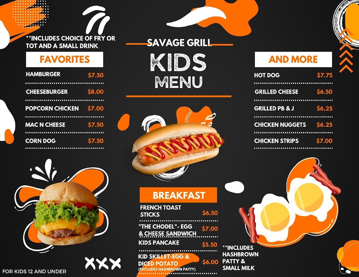 The Savage Grill Menu - Image 2