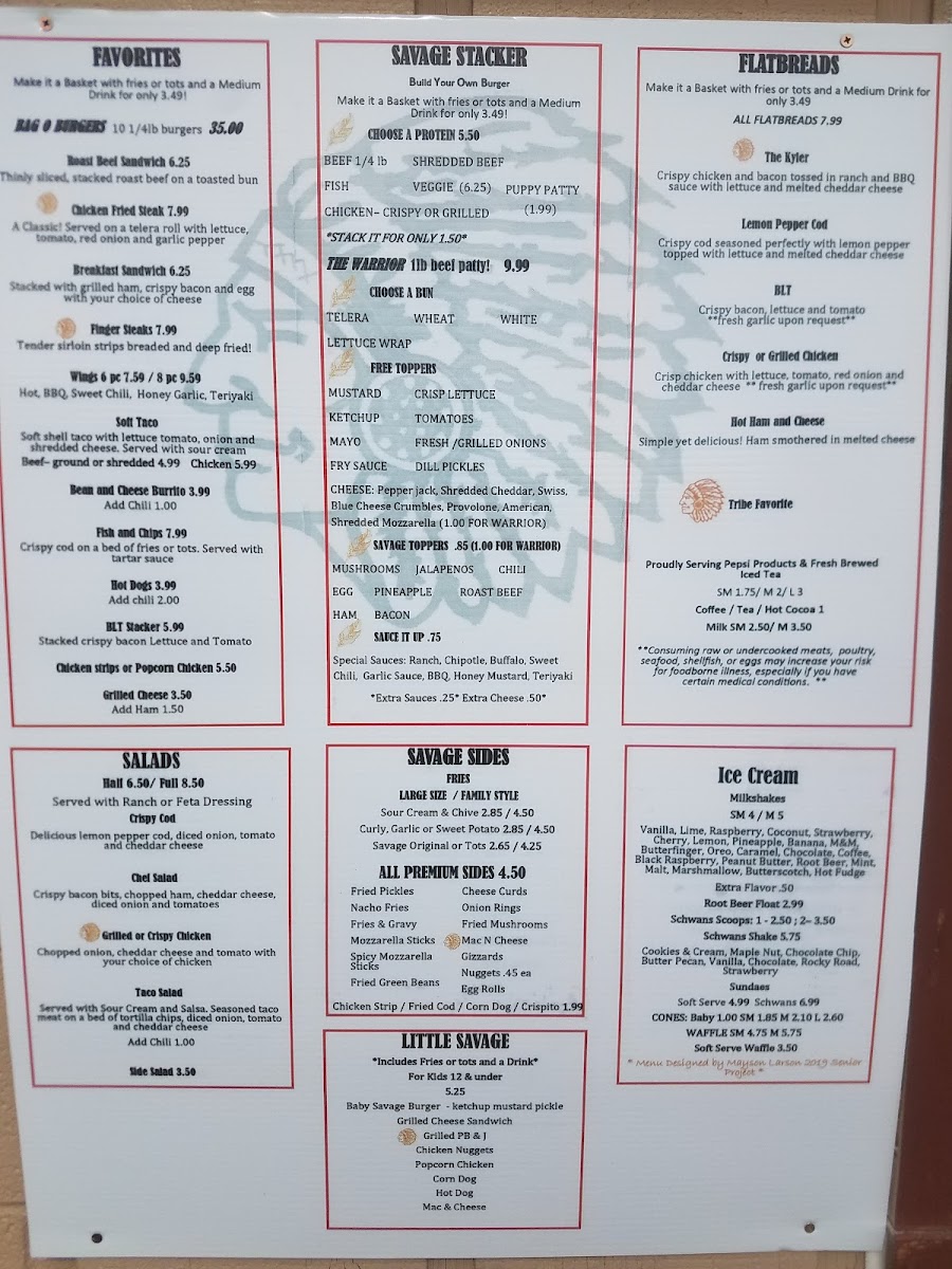 The Savage Grill Menu - Image 4